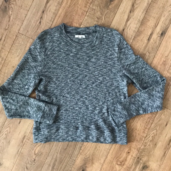 Madewell Gray Marled Mockneck - Picture 2 of 7